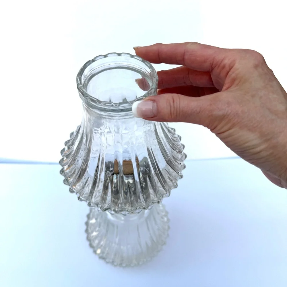 💖 Lamplight Farms NEW Elegant Clear Glass Lamp
