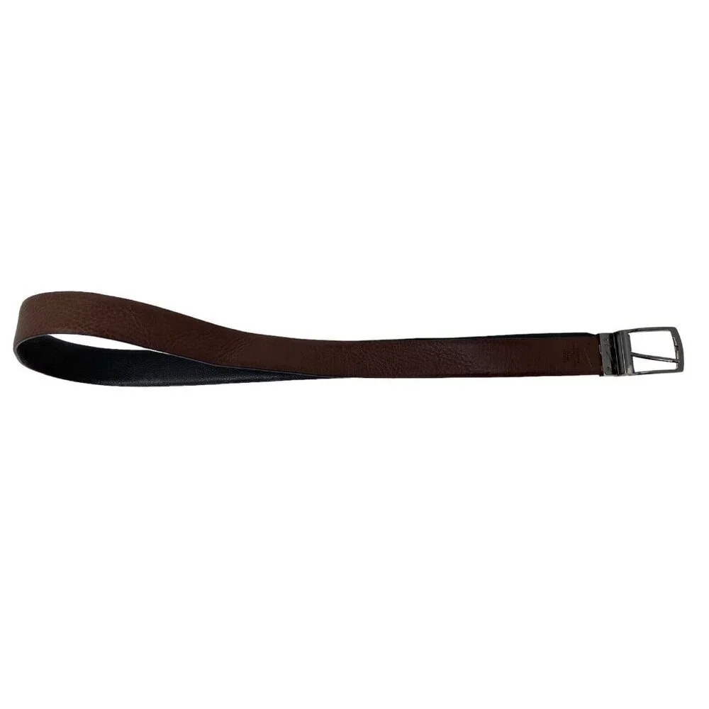 Nike Mens Genuine Leather Brown & Black Reversible Belt Size 36 Casual‎ Dress