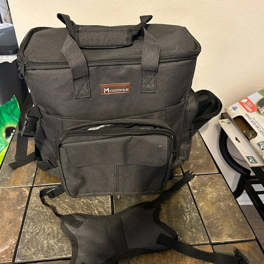 Modoker Black Backpack Travel Bag