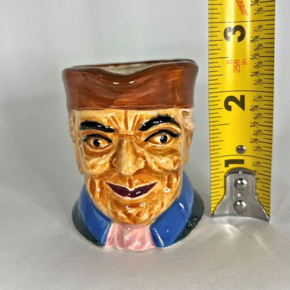 Vintage Character Face Toby Mug Made Japan Mini Creamer Estate Colonial Vintage
