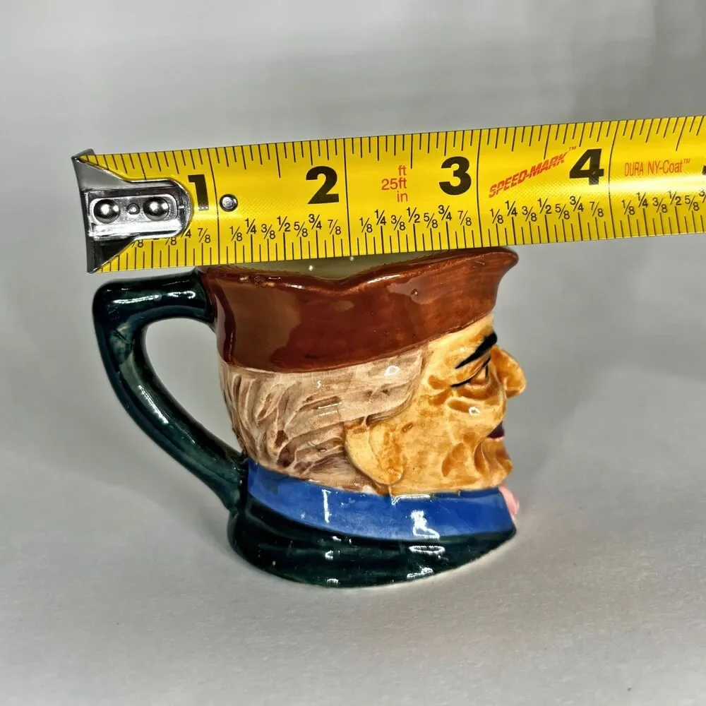 Vintage Character Face Toby Mug Made Japan Mini Creamer Estate Colonial Vintage