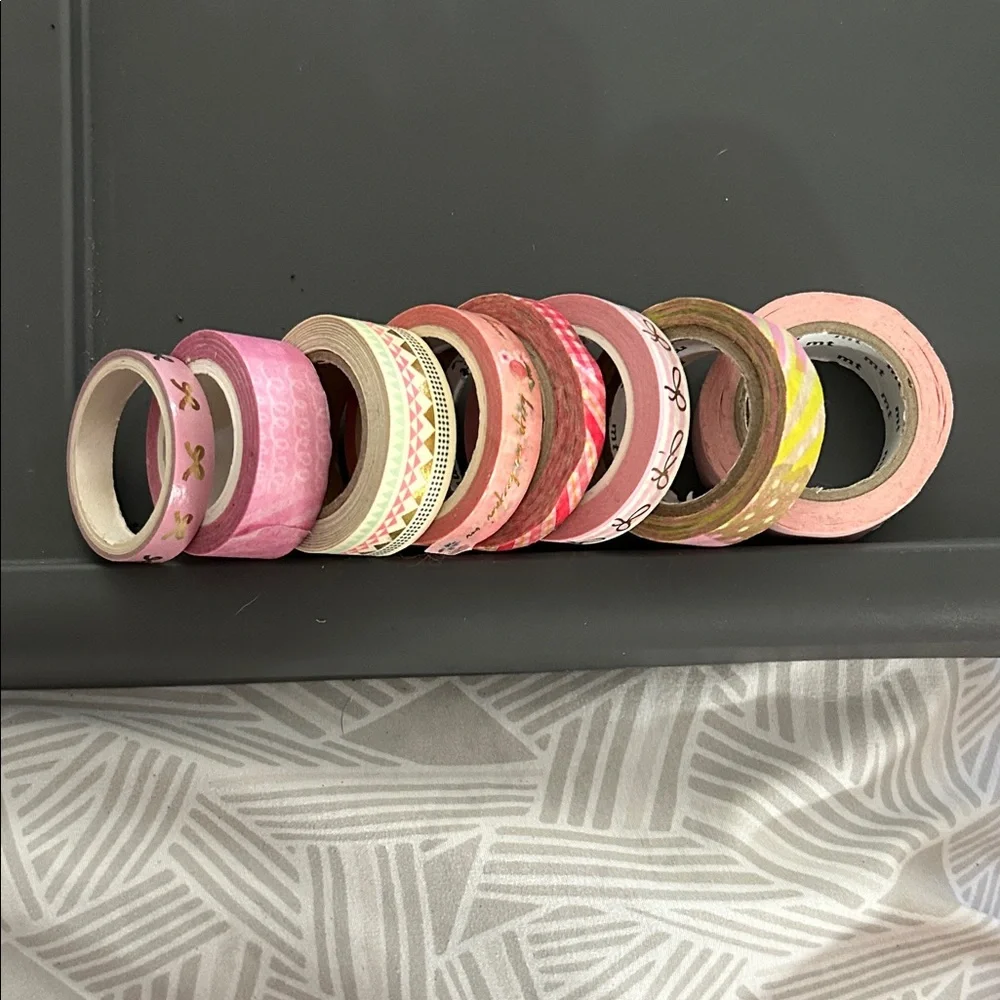 Pink and Gold Decorative Tape Set
