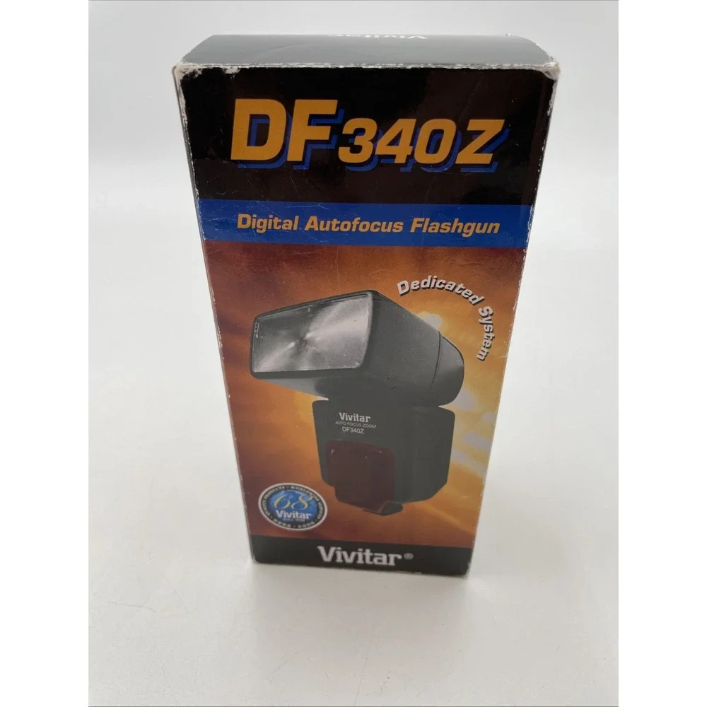 Vivitar DF340Z Digital TTL Shoe Mount Flash for Nikon i-TTL. OPEN BOX