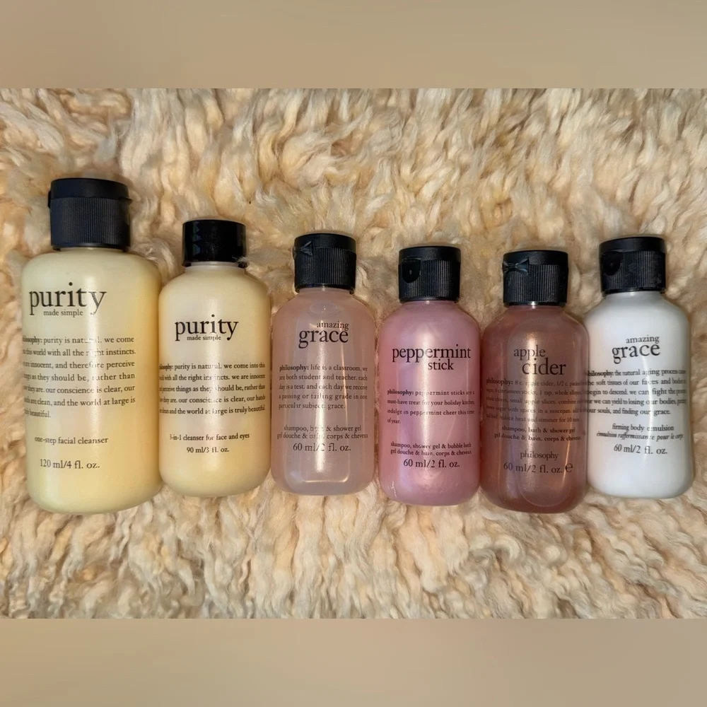 SEALED Philosophy Purity Set Cleanser, Shampoo, Shower Gel, Emulsion