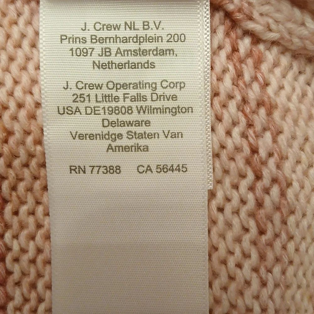 J. Crew Soft Pink Space - Dyed Sweater Size Large