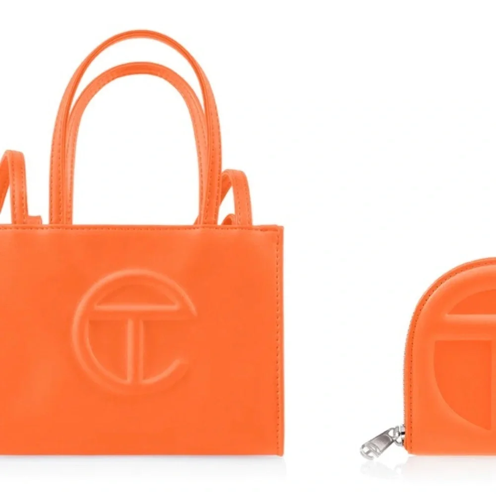 Orange Telfar Wallet
