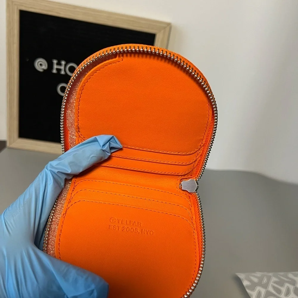 Orange Telfar Wallet