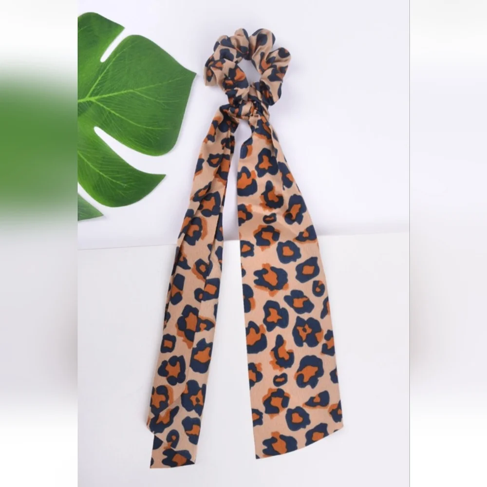 Cheetah Print Hair Scrunchie
