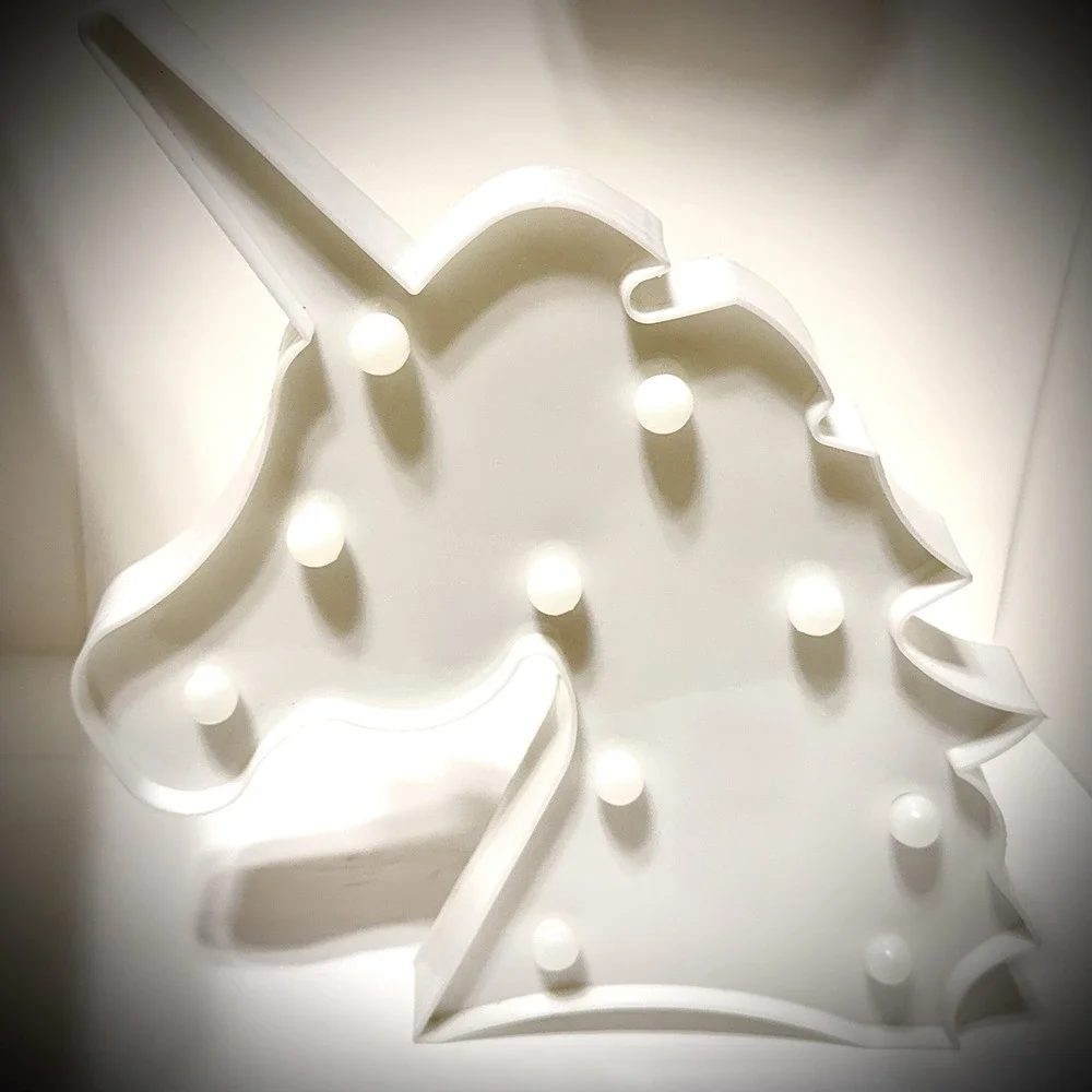 Unicorn Marquee Night Light Magic LED Lamp Color Changing Kid Party Or Any Party