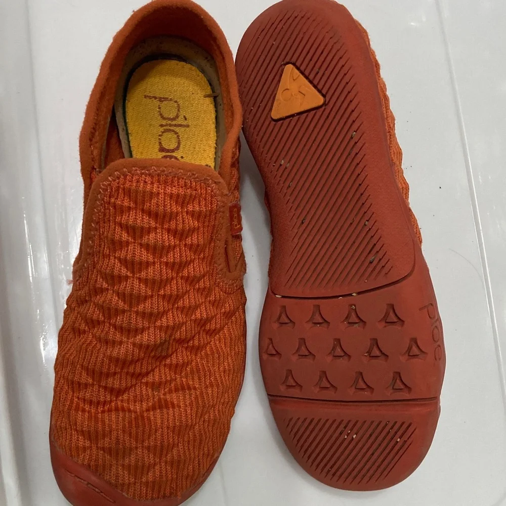PLAE Kids Vibrant Orange Slip on shoes