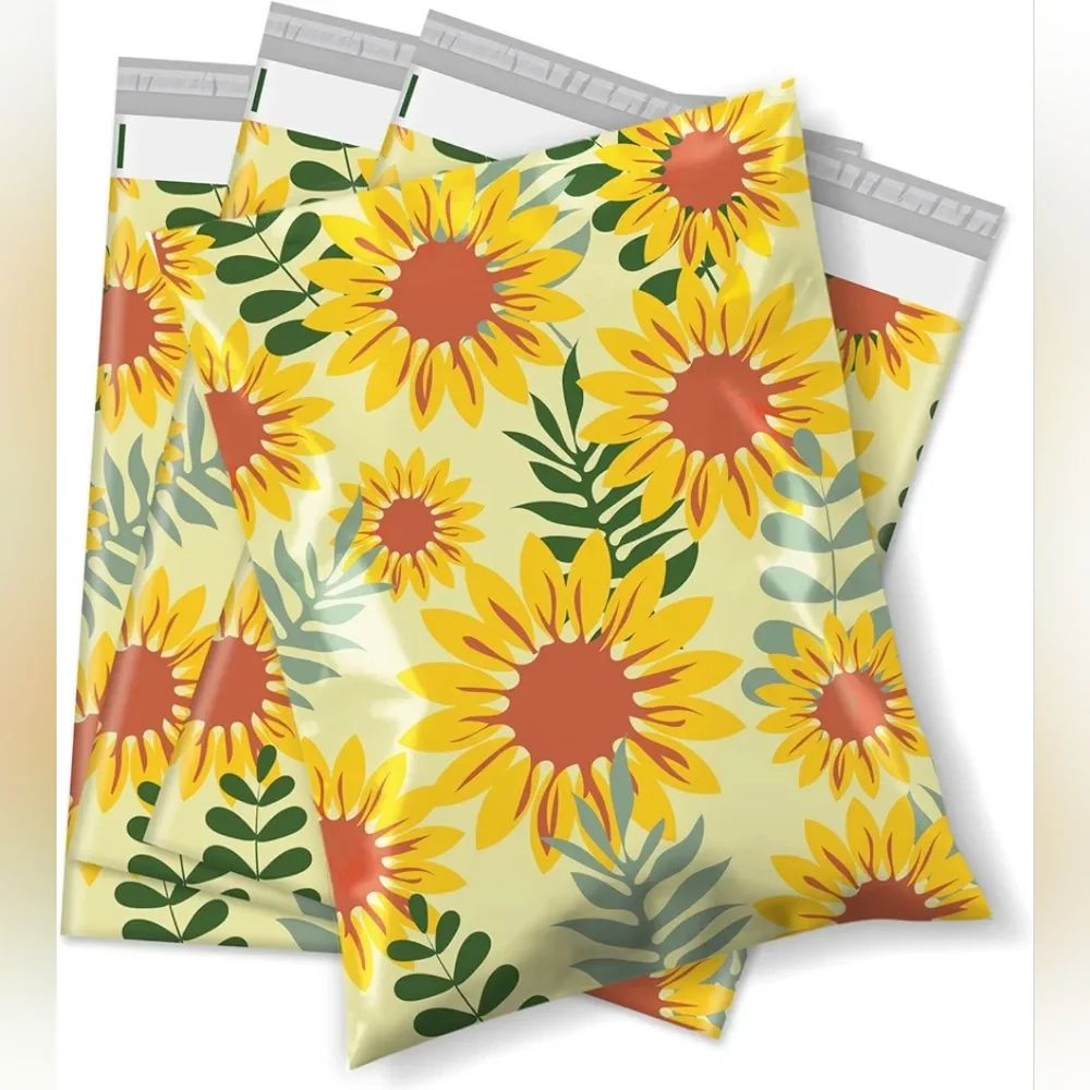 10ct Sunflower 10X13 Polymailers