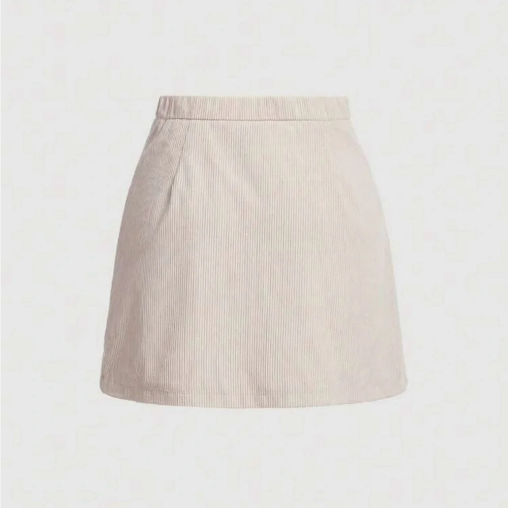 SHEIN Tan A-Line Mini Skirt for Work