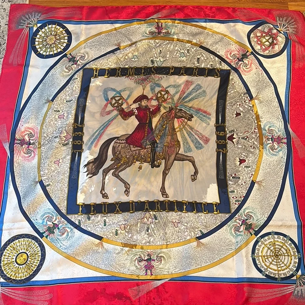 Hermes Multicolor Equestrian Tapestry