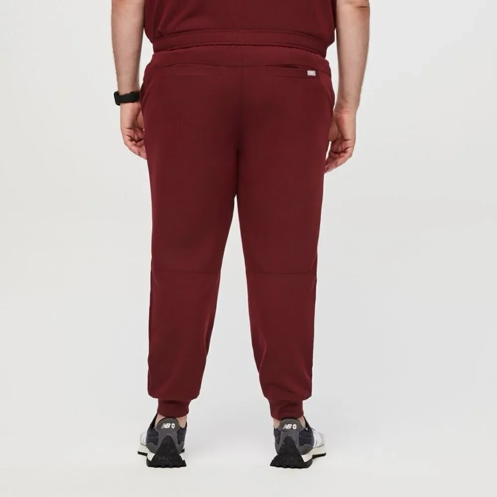 Figs | Men’s Tansen Jogger Scrub Pants Drawstring Waist Burgundy Sz XXL
