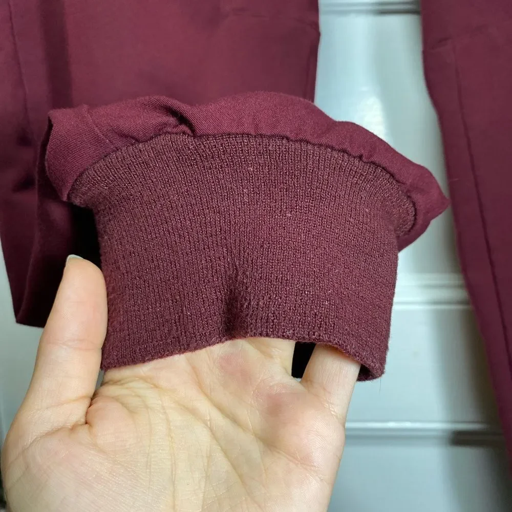 Figs | Men’s Tansen Jogger Scrub Pants Drawstring Waist Burgundy Sz XXL