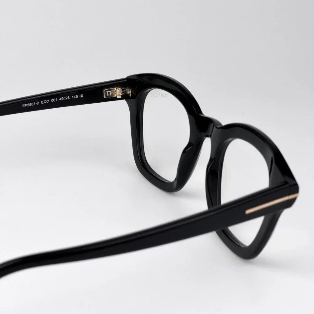 Tom Ford FT5961-B Eyeglasses – Black Square Frame | Unisex Model FT5961-B 001