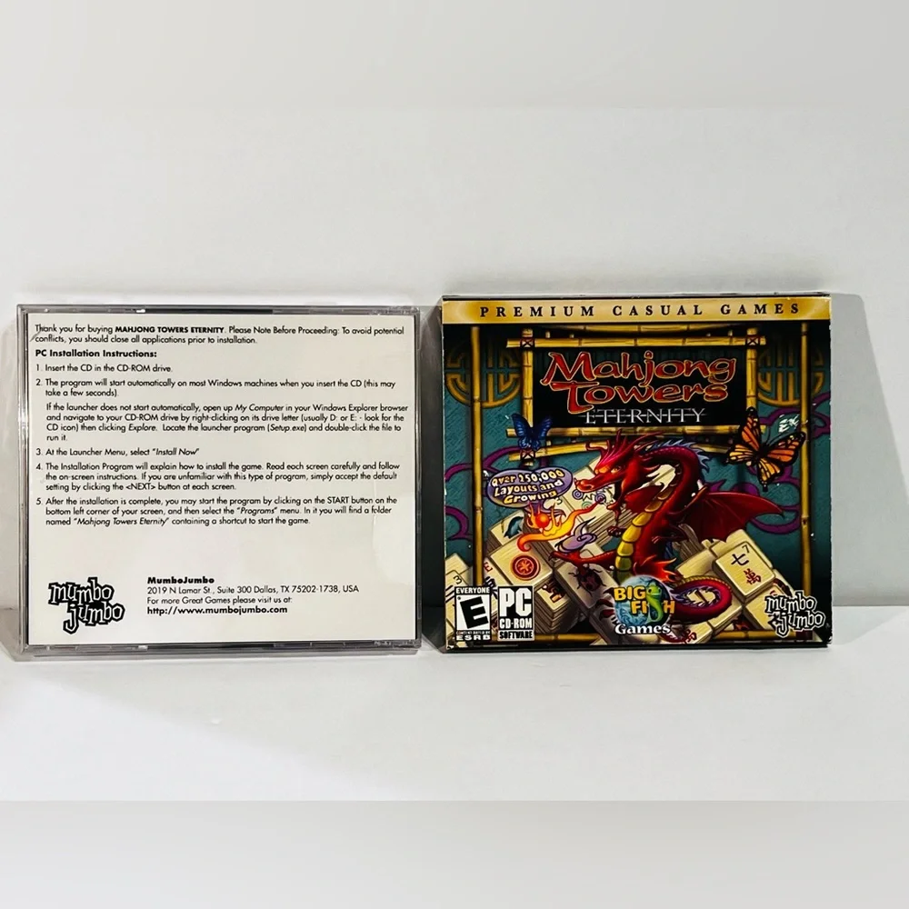 PC Game Mahjong Towers Eternity New Never Opened