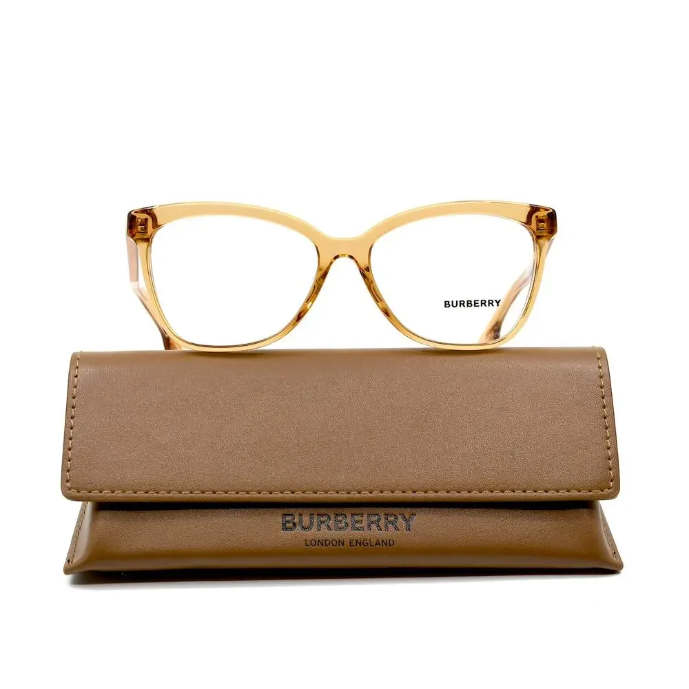 NEW BURBERRY BE2364F 3779 TRANSPARENT BROWN AUTHENTIC EYEGLASSES FRAME