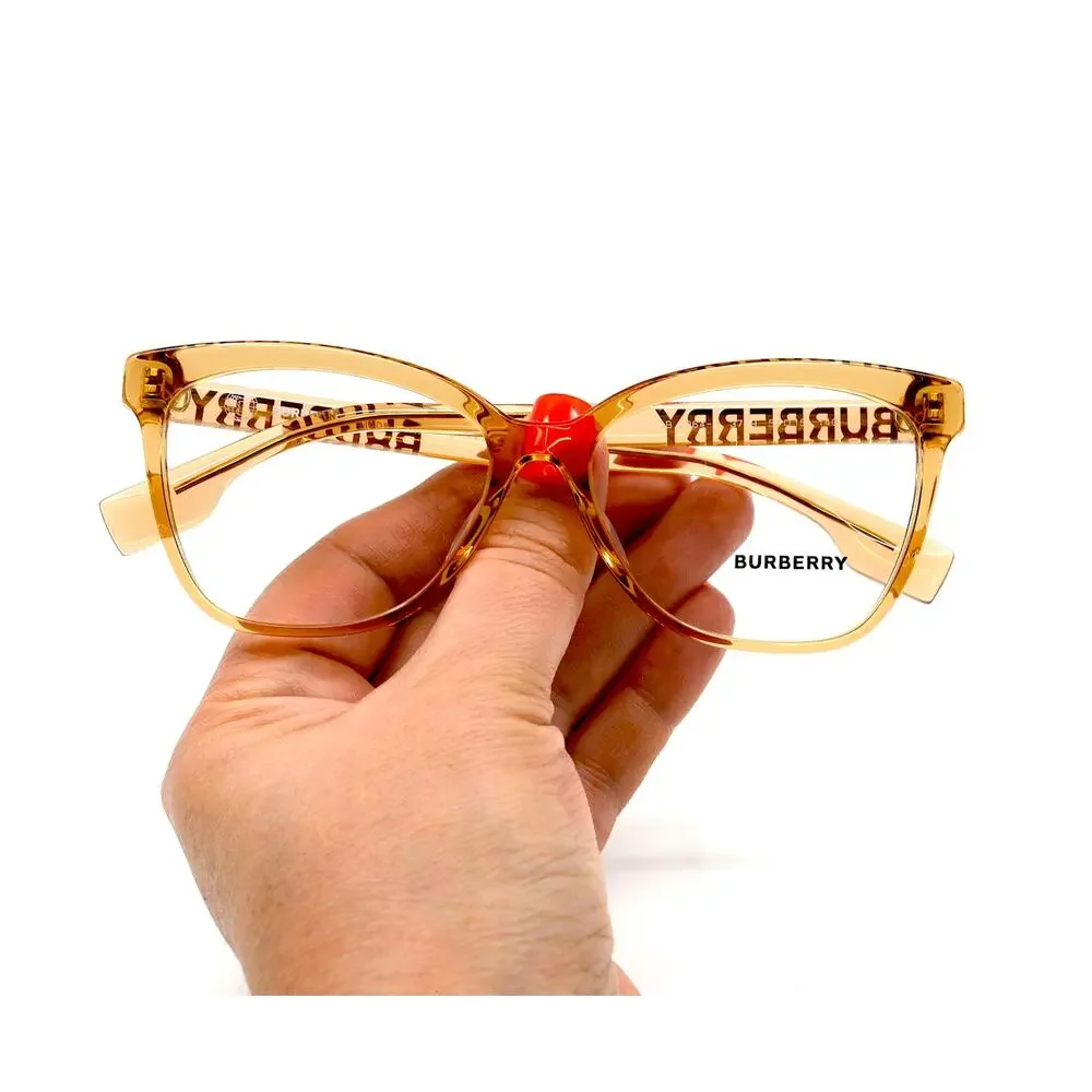 NEW BURBERRY BE2364F 3779 TRANSPARENT BROWN AUTHENTIC EYEGLASSES FRAME