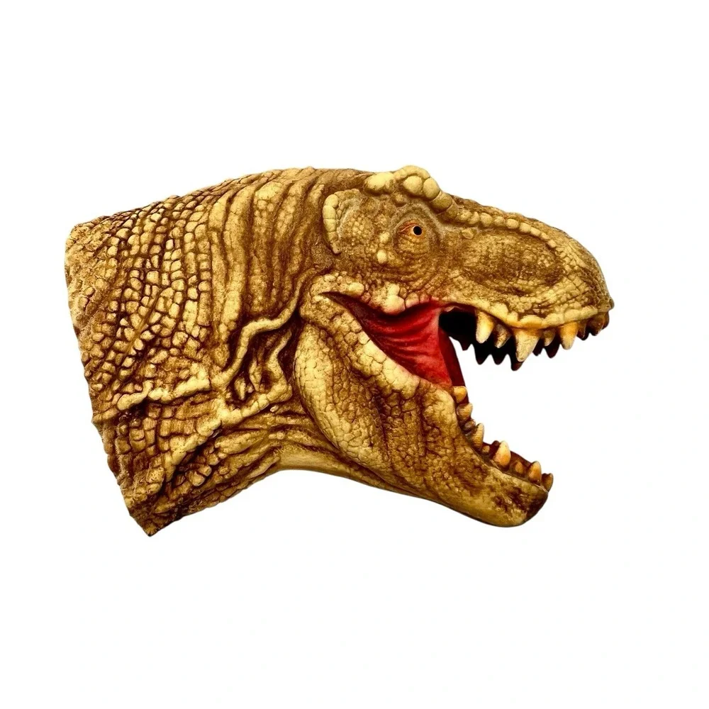 Dinosuar‎ Puppet Raptor T-rex Head Puppets Realistic Soft Latex Rubber Yolococa