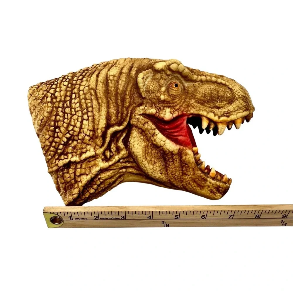 Dinosuar‎ Puppet Raptor T-rex Head Puppets Realistic Soft Latex Rubber Yolococa