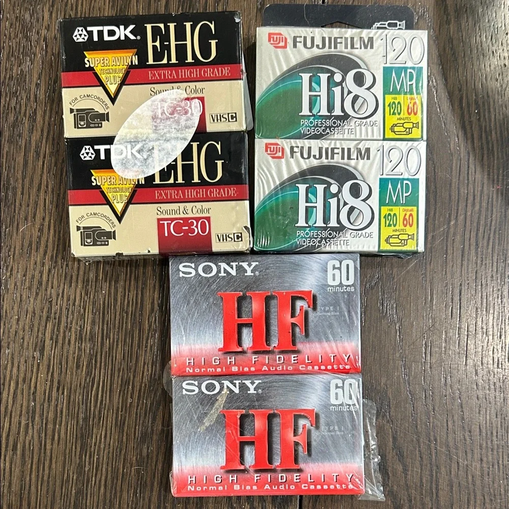 Fujifilm and TDK Cassette Tape Collection Unopened