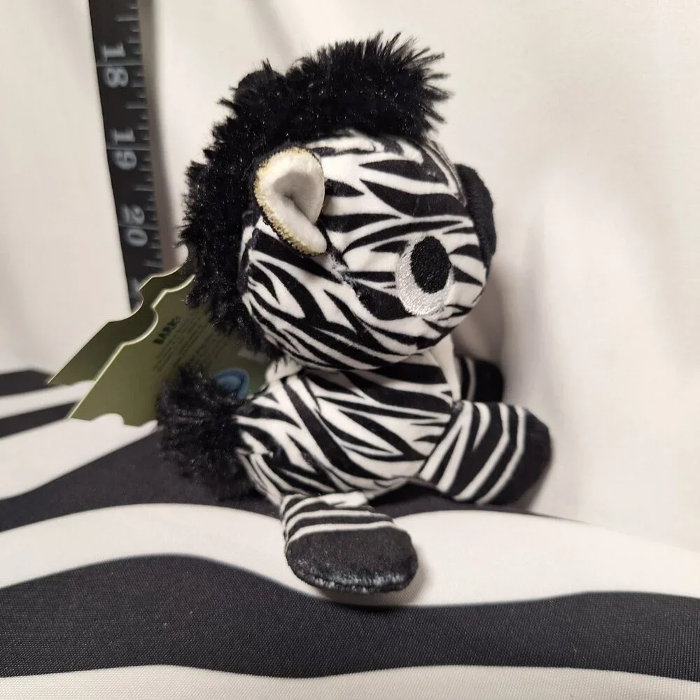 NWT Bark Zuwena Zebra Dog Toy S