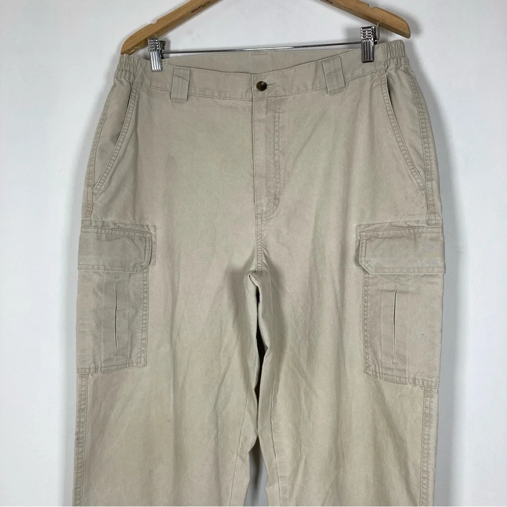LL Bean Men’s Tropic Weight Khaki Comfort Size 35X30 Cotton Cargo