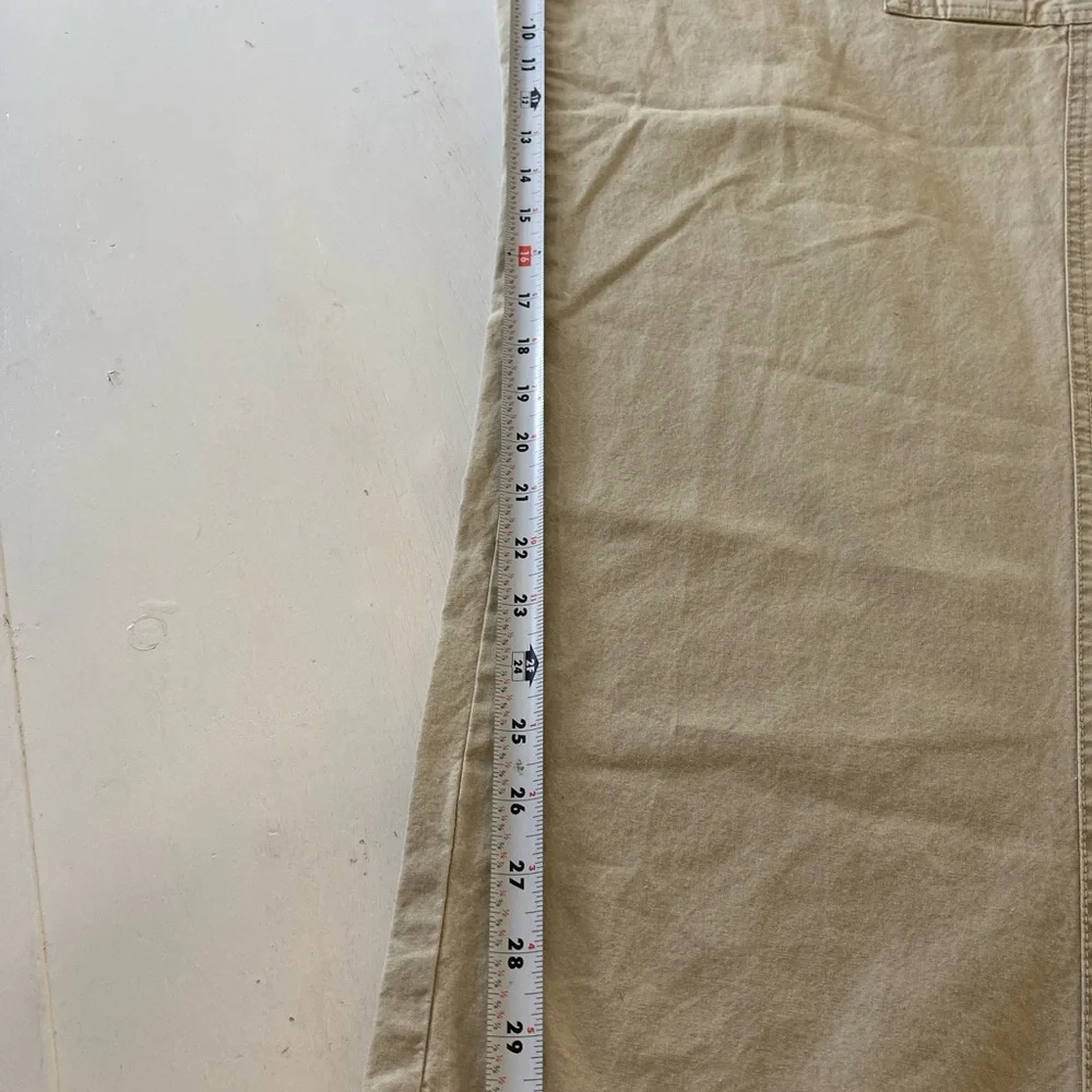 LL Bean Men’s Tropic Weight Khaki Comfort Size 35X30 Cotton Cargo