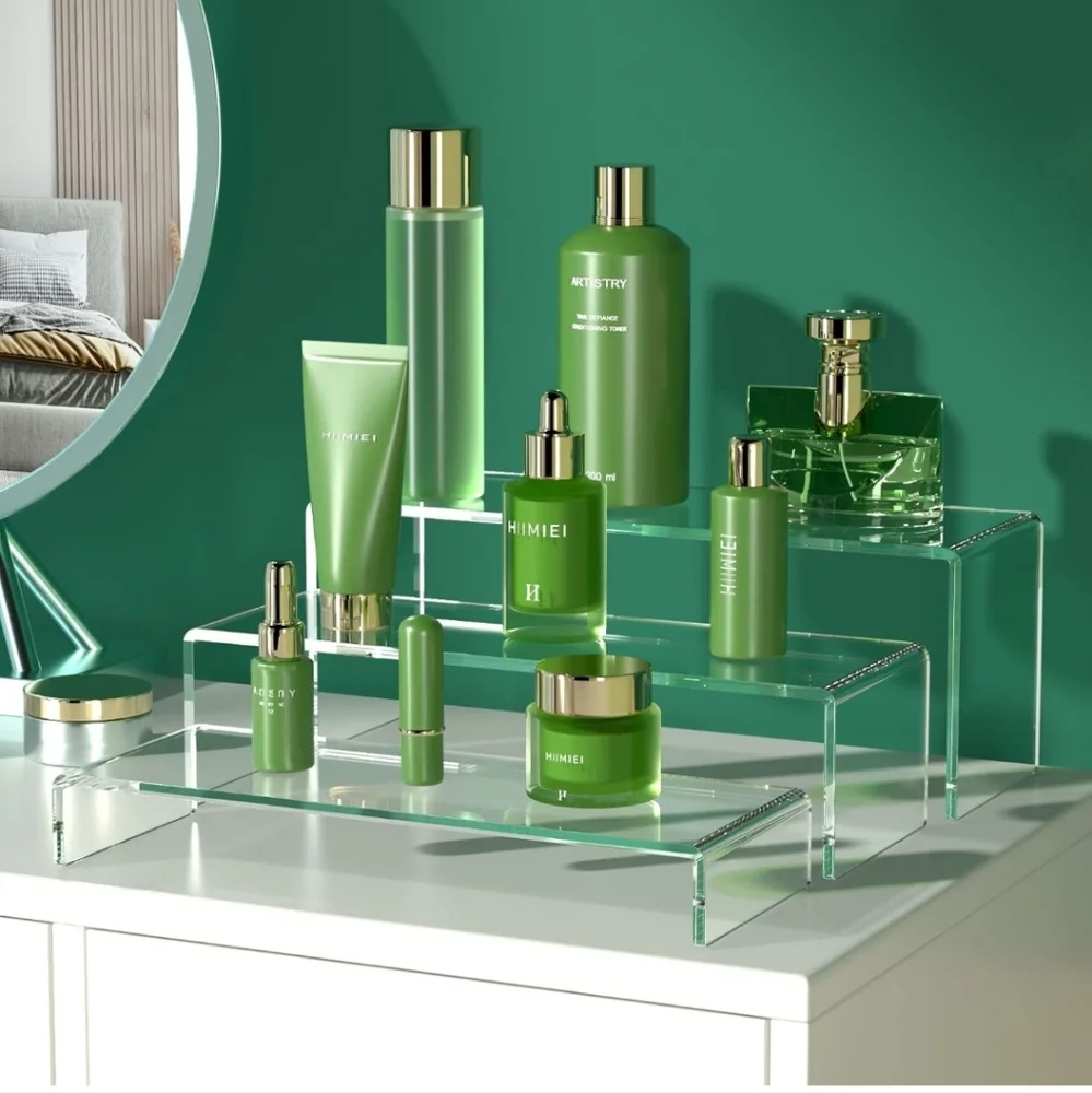 HIIMIEI Acrylic Display Riser, 6 Pcs 12