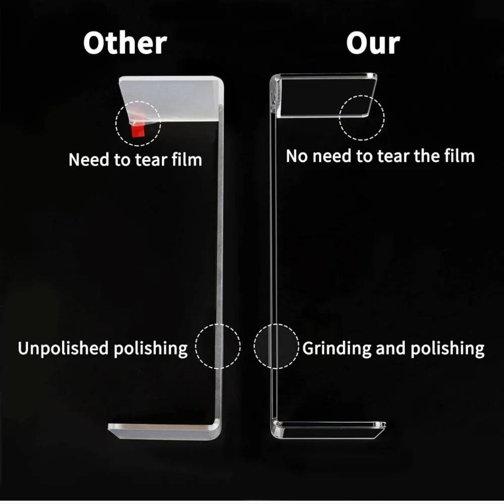 HIIMIEI Acrylic Display Riser, 6 Pcs 12