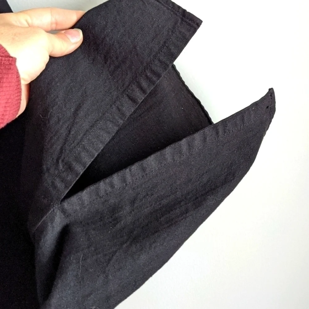 Parker Smith Bombshell Fit Cropped Slit Hem Black Jean 29 Straight Leg Capri