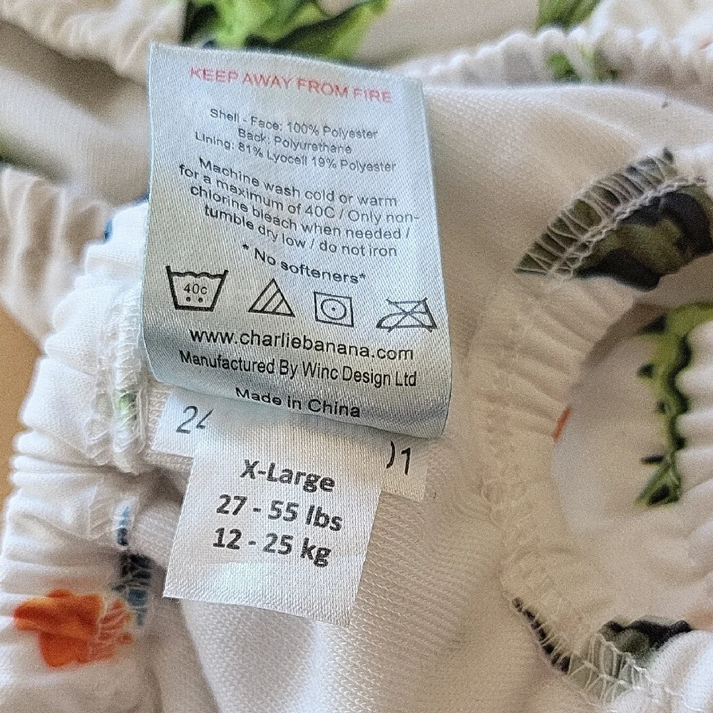 Charlie Banana Dinosaur Print Diaper Cover