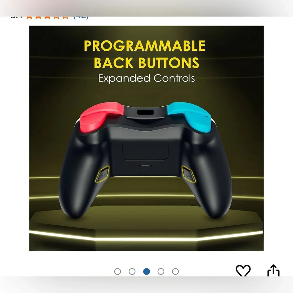 NEW MGC Switchplate Wireless Controller for Switch/OLED/Lite, Gyro Control