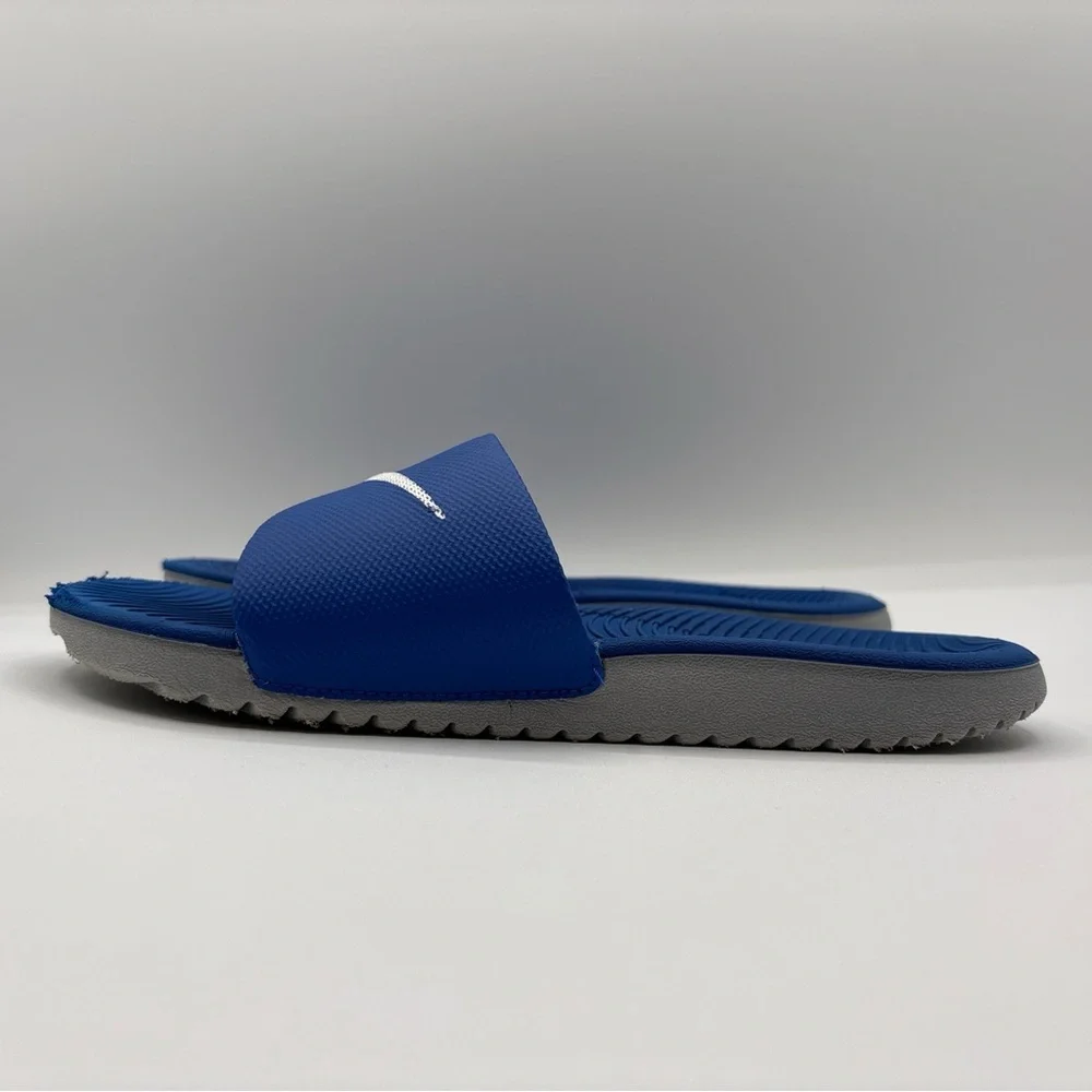Nike Boys Youth Kawa Slide Sandals Blue/Gray Size 5Y 819352-400