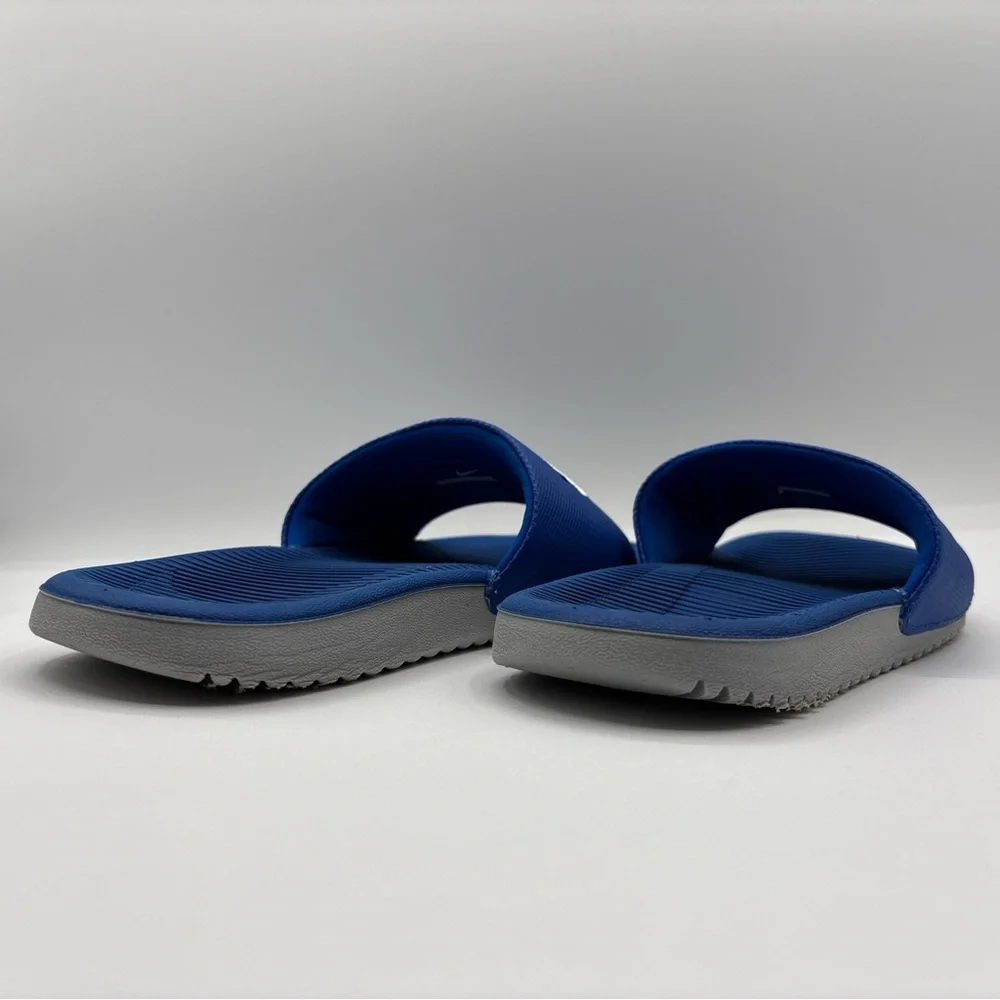 Nike Boys Youth Kawa Slide Sandals Blue/Gray Size 5Y 819352-400