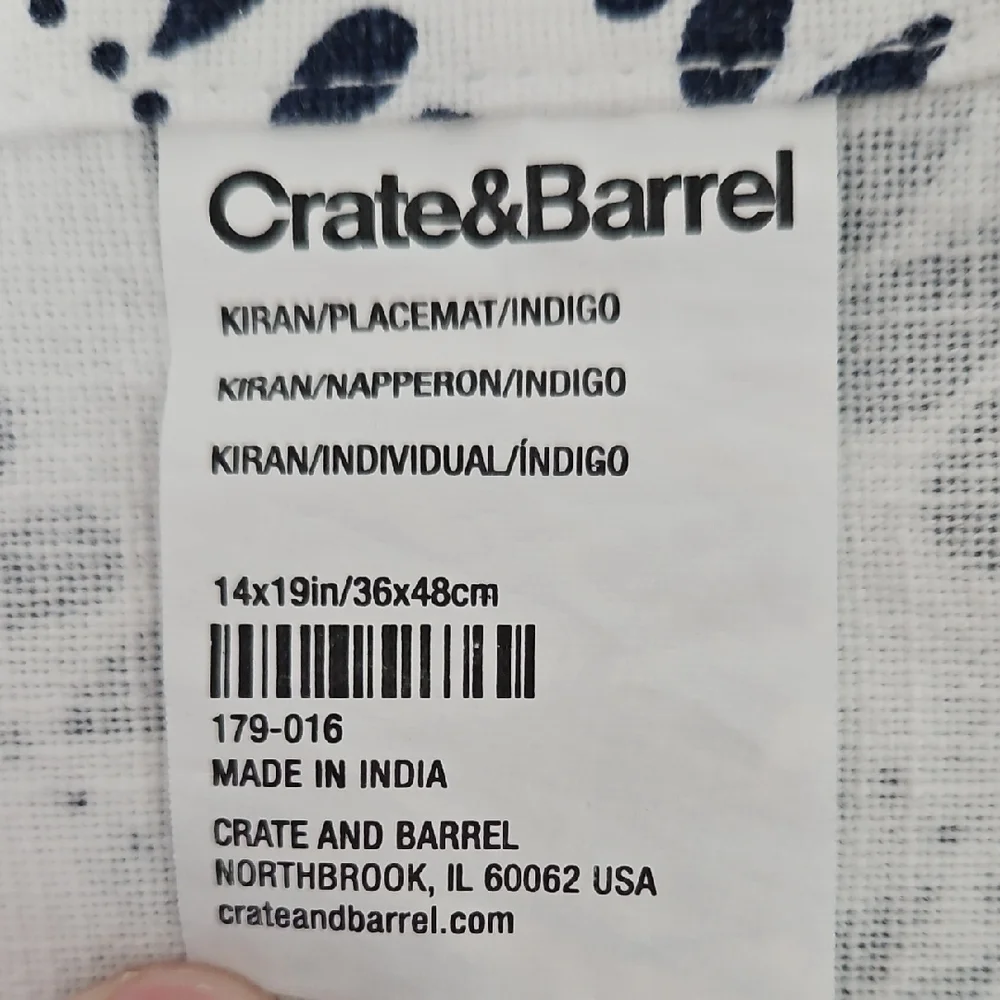 Crate&Barrel elegant kiran