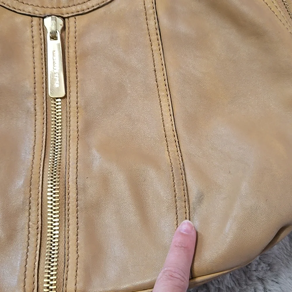 Michael Kors DAMAGED super soft real leather beige yellow shoulder bag
