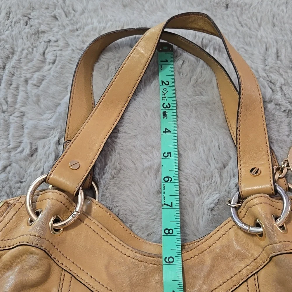 Michael Kors DAMAGED super soft real leather beige yellow shoulder bag