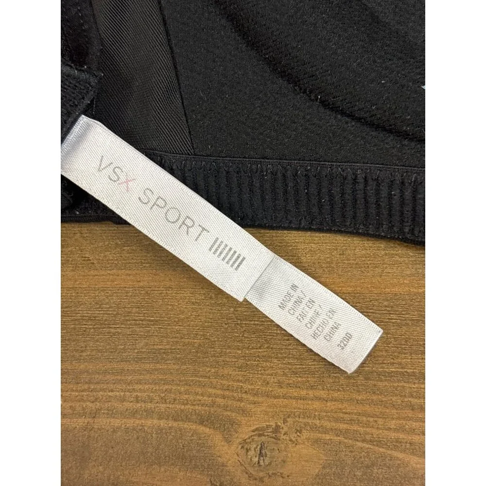 Victorias Secret VSX Sport Black Crossback Sports Bra Size S