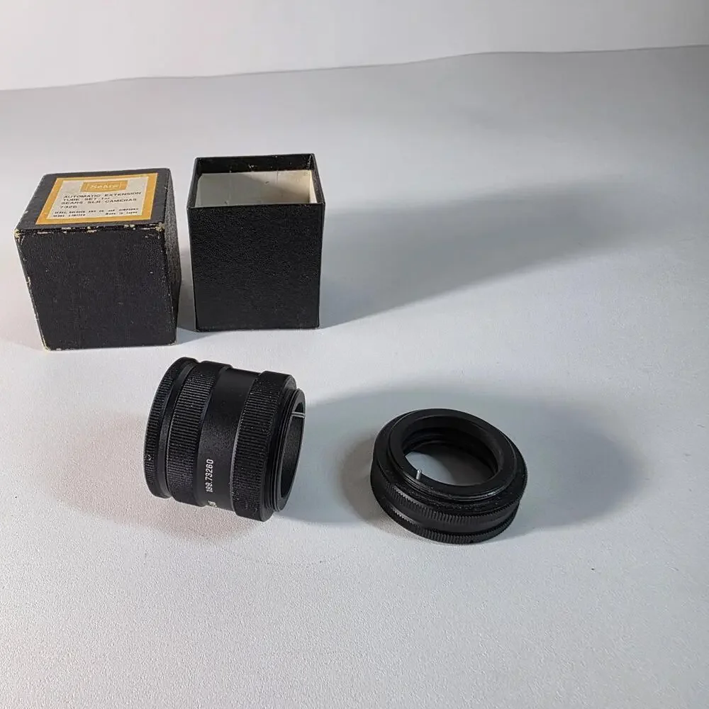 Vintage SEARS Automatic Extension Tube Set 7326 for SLR Cameras - w/ Orig Box