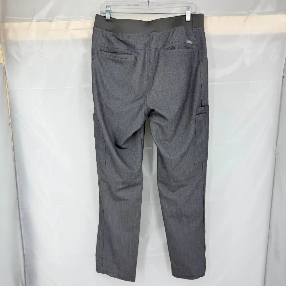 Figs Men M Axim Cargo Scrub Pants Heather Gray Drawstring Stretch Nurse Doctor
