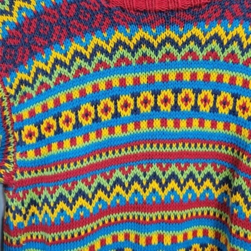 Hanna Anderson | Nordic Multicolored Cotton Sweater