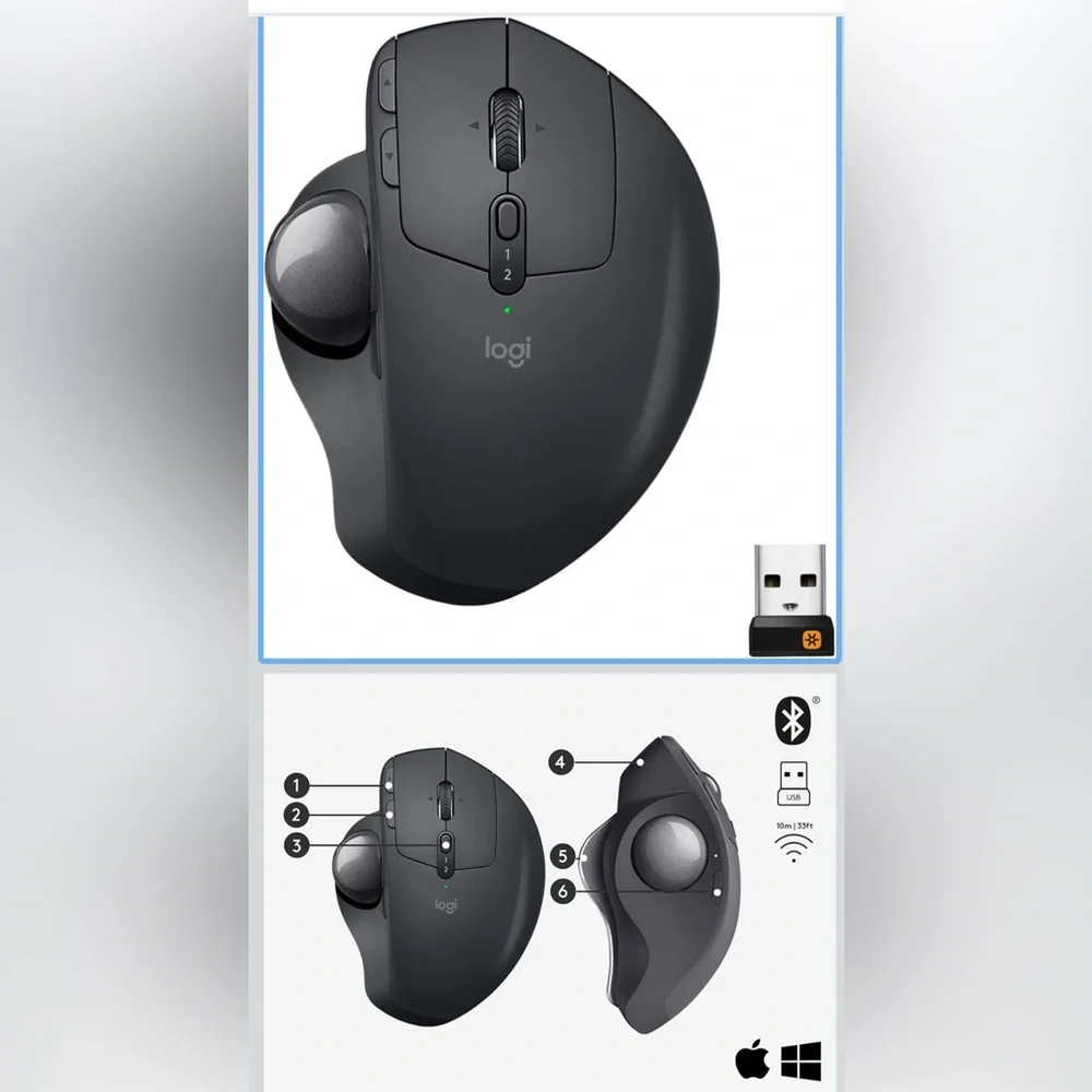 Logitech MX Ergo Wireless Trackball Mouse - BRAND NEW