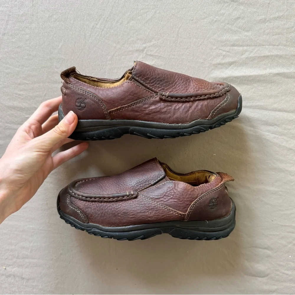Kids Timberland Carlsbad Leather Casual Loafers