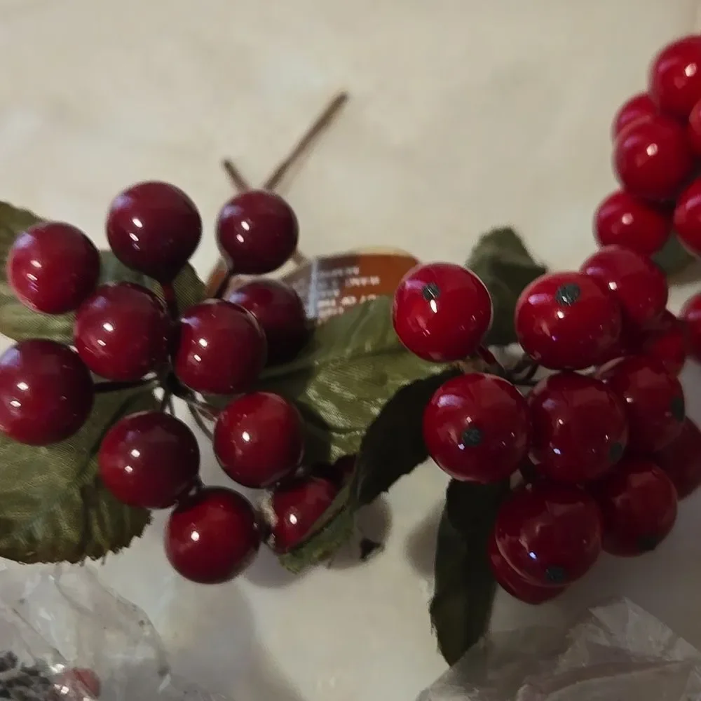 Red Berries Artificial Fake For Decoration