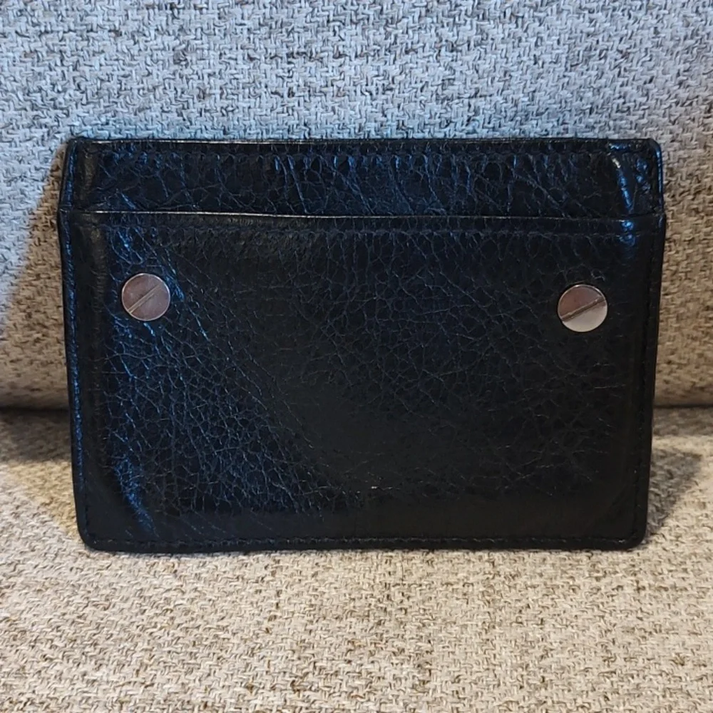 Balenciaga •Leather Card Holder/Case•Black•Used