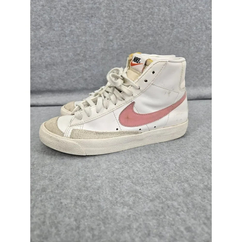 Nike Blazer '77 Vintage Mid White Sunset Pulse W Pink Swoosh Women's Size 7