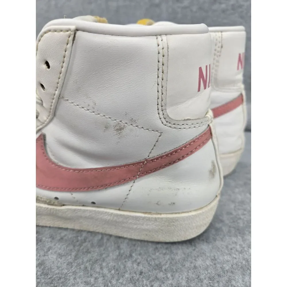 Nike Blazer '77 Vintage Mid White Sunset Pulse W Pink Swoosh Women's Size 7
