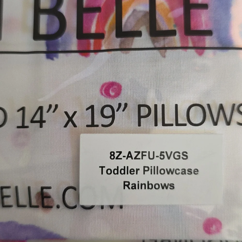 Addison Belle Rainbows Toddler Pillowcase 100% Cotton and Breathable
